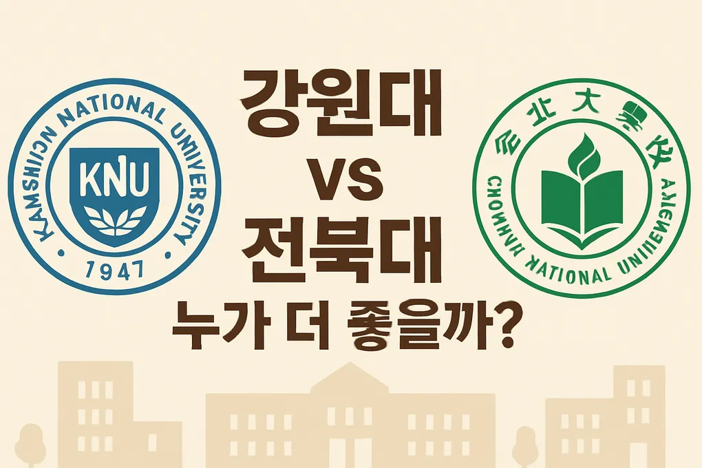 강원대 vs 전북대 대학생활 고민: 누가 차이가 더 클까?