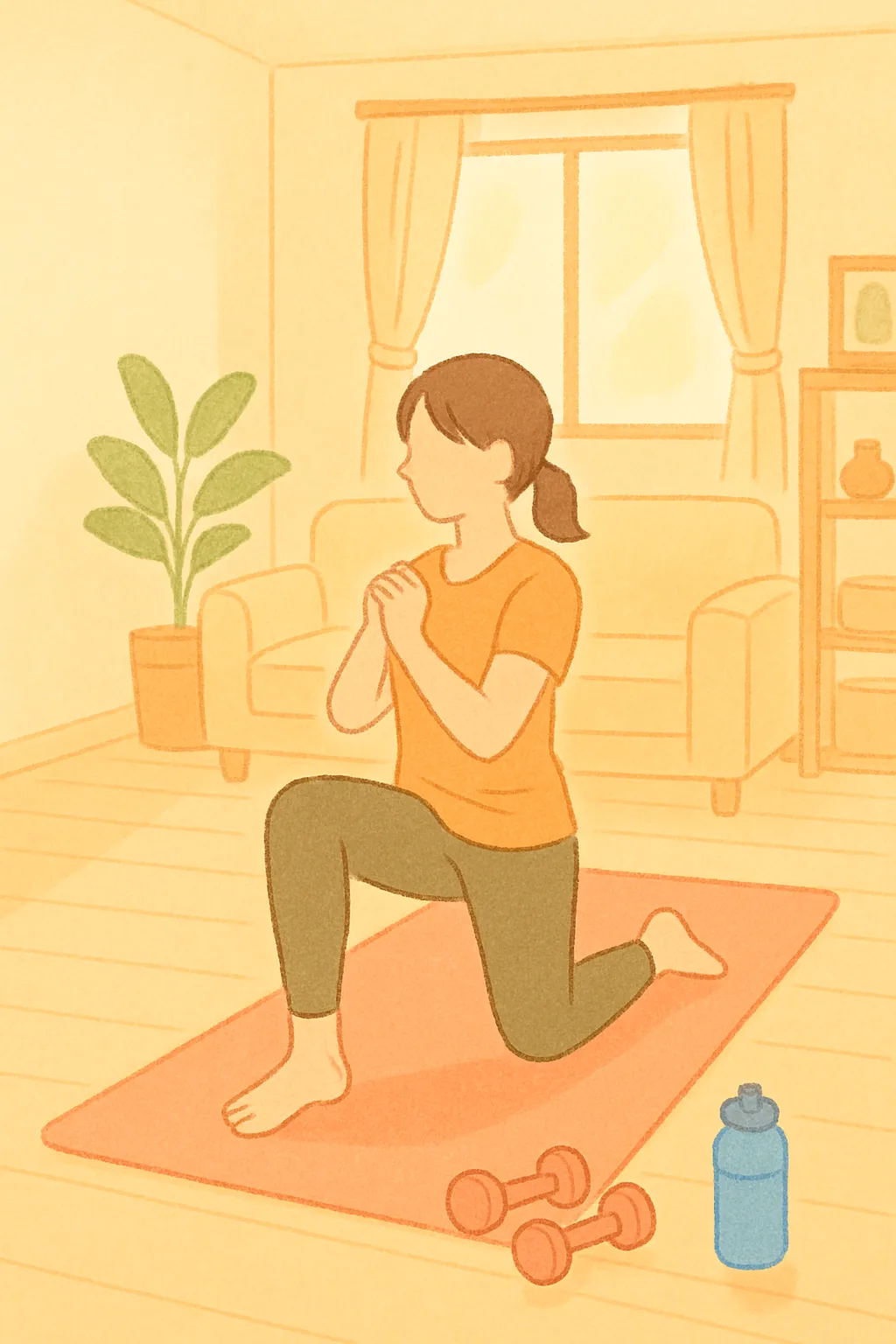 거실 홈트레이닝 요가매트 간단운동기구 여름운동화추천