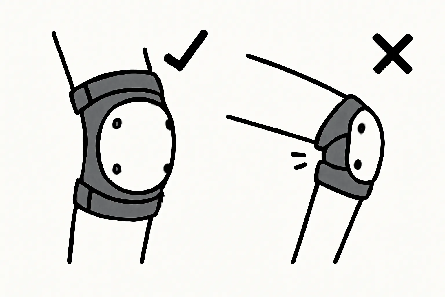 군대유격훈련 팔꿈치보호대 무릎보호대 착용비교