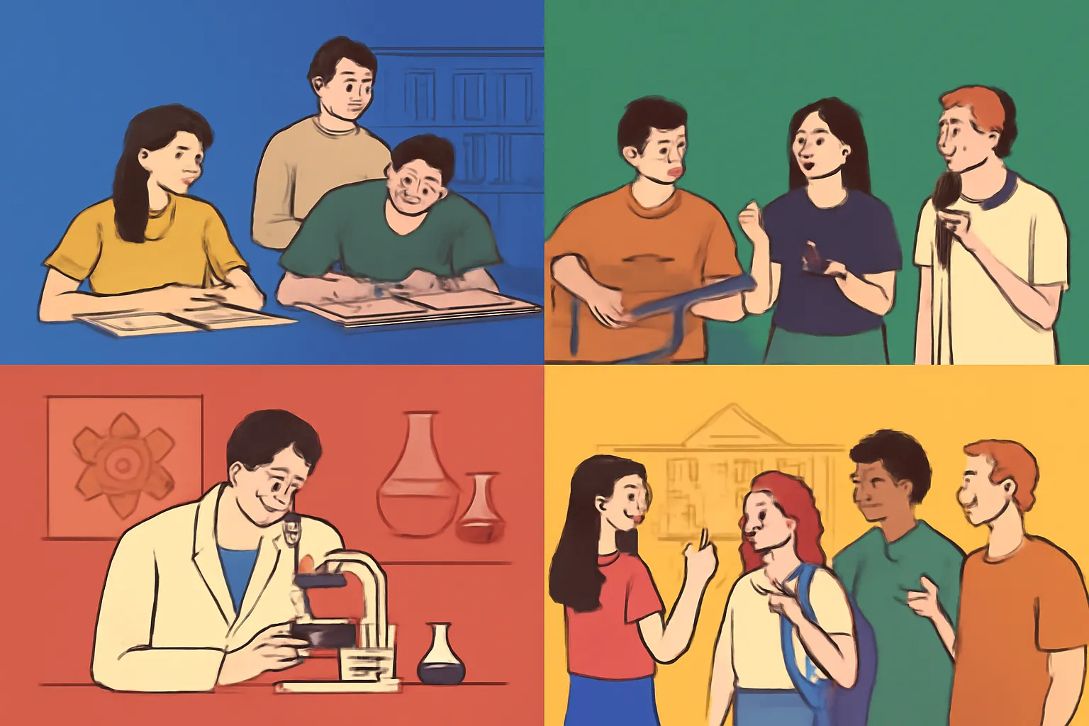 대학생활 디시인사이드 커뮤니티 댓글전쟁 일러스트