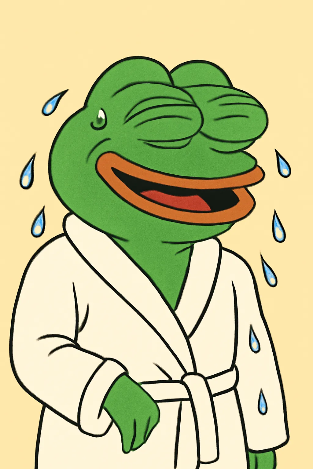 바디워시 체취관리 냄새안나는 페페개구리 샤워일러스트