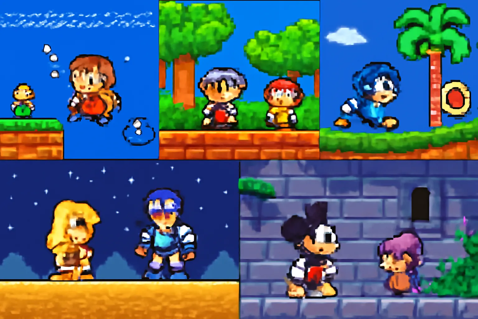 세가 마스터 시스템 픽셀아트 알렉스키드 원더보이 팬타지스타 소닉 미키마우스캐슬오브일루전