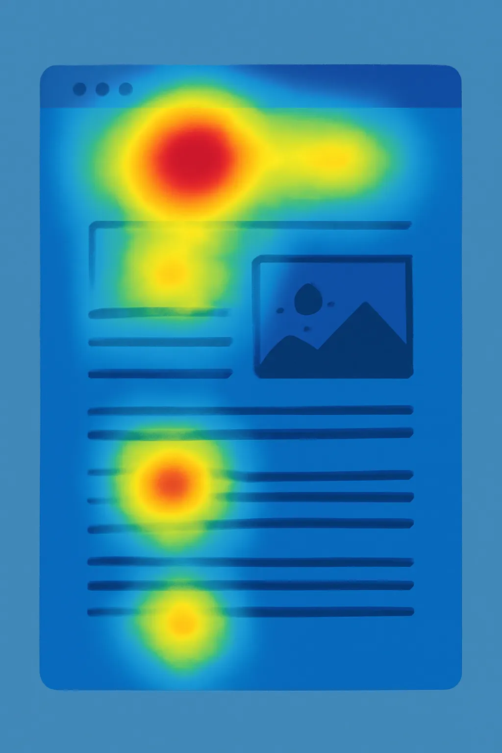 웹페이지 시선추적 히트맵 2d스타일 데이터시각화