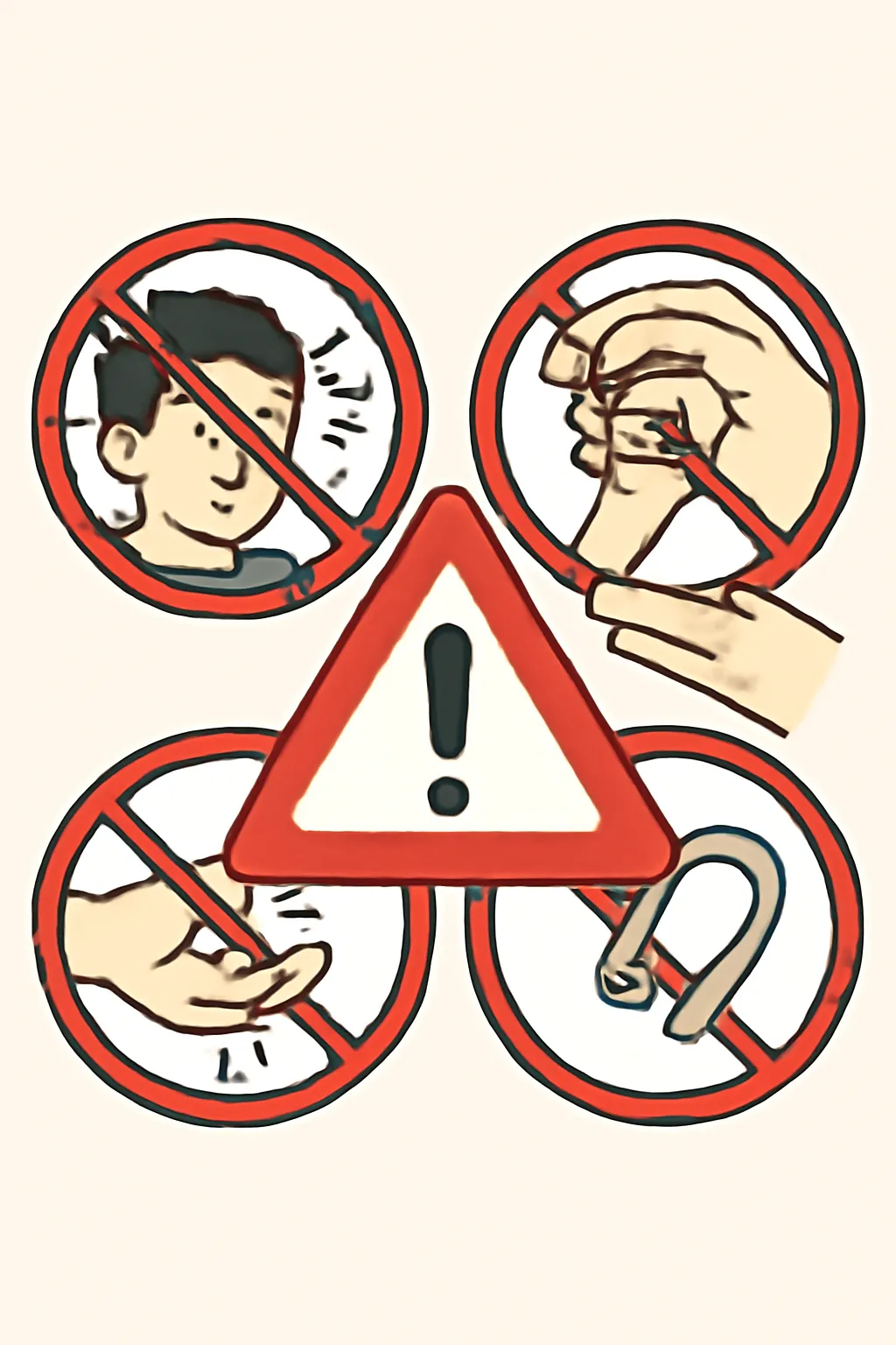 코교정기 빨간경고 주의사항 취침금지 위생관리 과도한사용금지